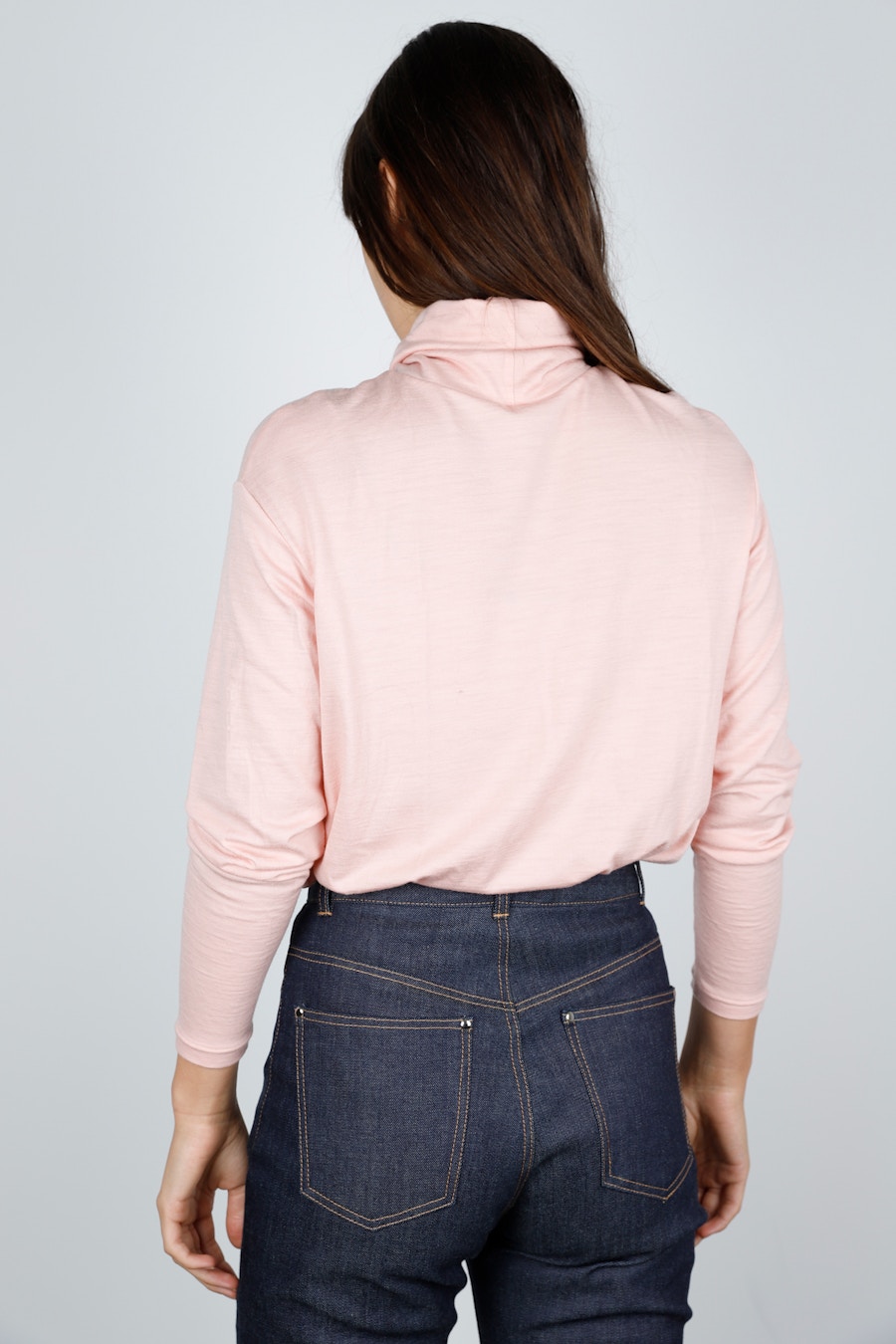 Four petal merino papercut fall turtleneck side