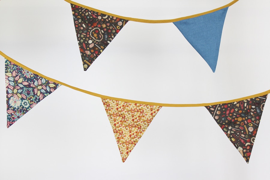 DIY Scrap Bust Bunting By The Fabric Store