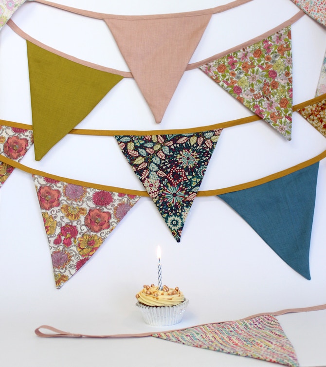 Scrap Bust DIY Bunting By The Fabric Store
