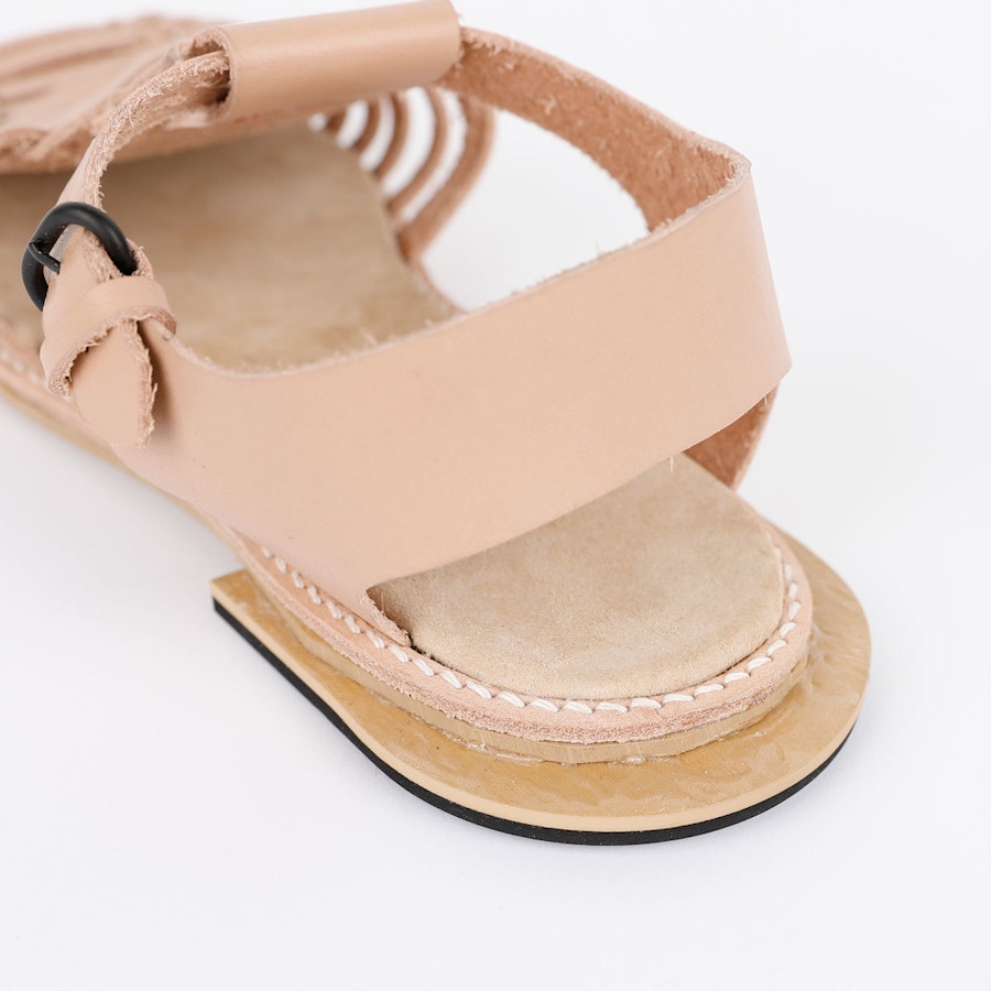 Heel Astrid Sandal The Shoe Camaraderie Leather By The Fabric Store