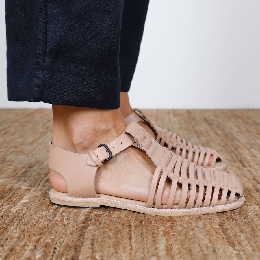 Side Astrid Sandal The Shoe Camaraderie Leather By The Fabric Store Cass Pant