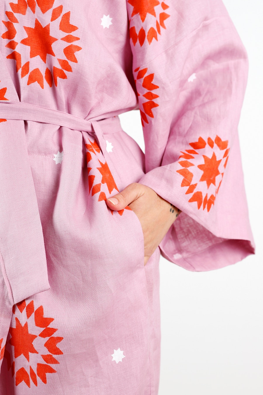 Printed Lucie Robe Zosia Front Pocket Crop