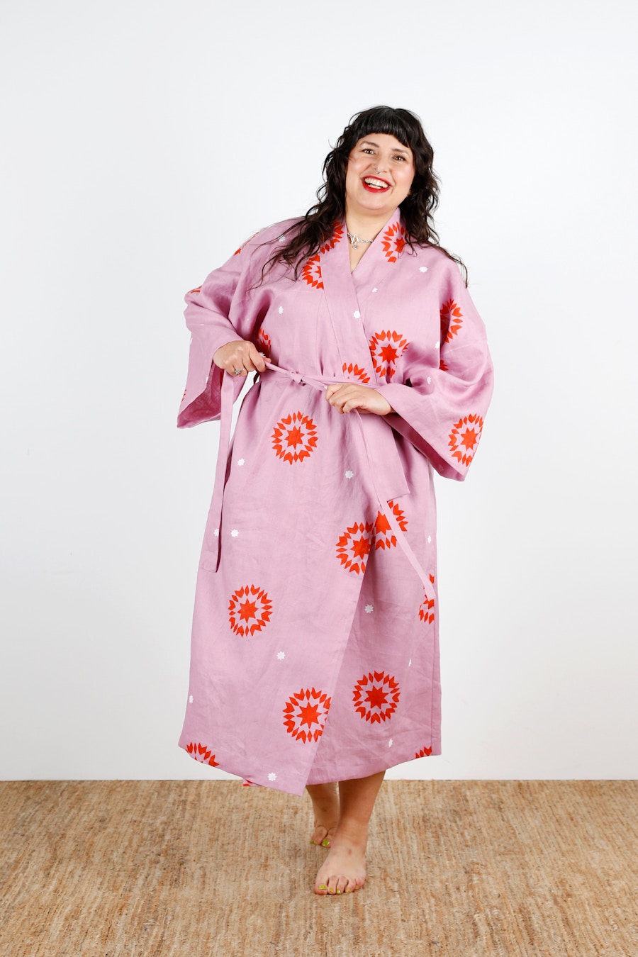Printed Lucie Robe Zosia Front Tying