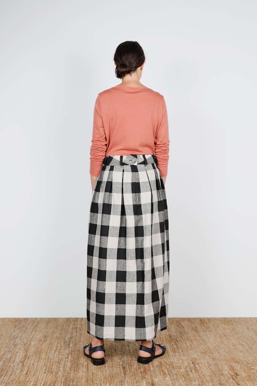 Back August Skirt Make by TFS Fabric by The Fabric Store