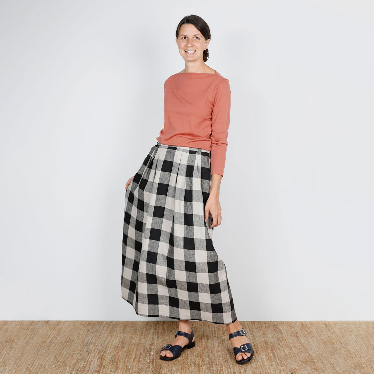 Make by TFS — August Skirt in Buffalo Gingham - New Zealand