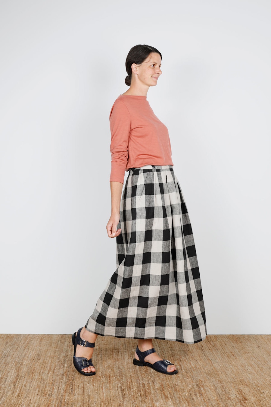 Side August Skirt Make by TFS Fabric by The Fabric Store