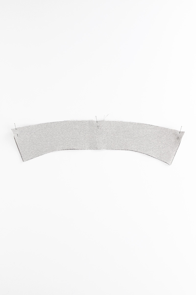 13 Collar layers pinned together