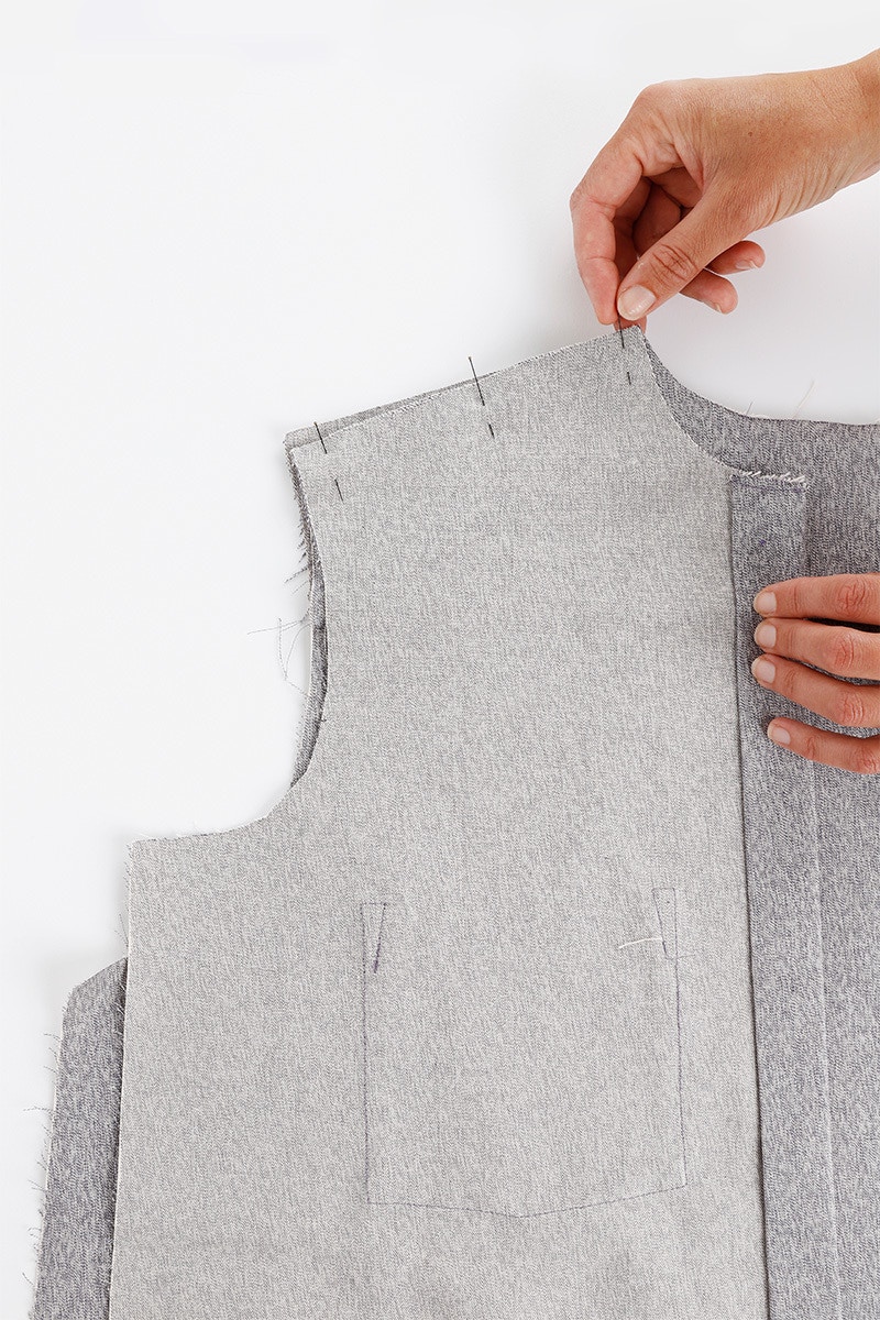 7 Pin Together Shoulder Seam