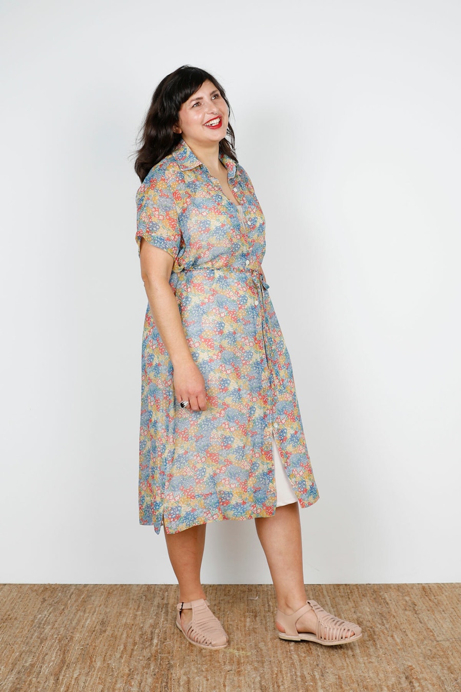 Side The Fabric Store Silk Liberty Fabric Make By TFS Bloom Dress