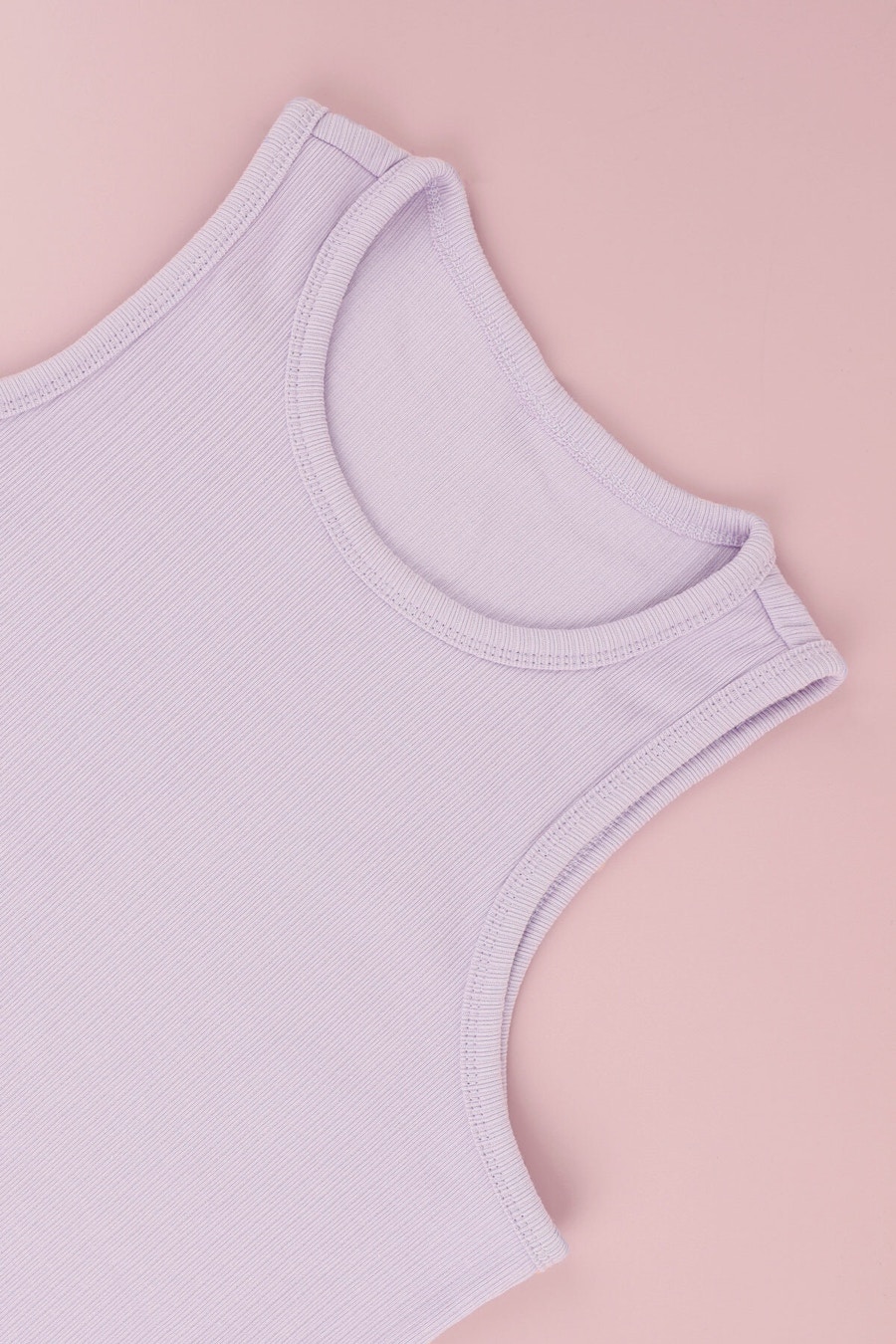 Lilac Fog Tee Tank Hack Make by TFS Organic Cotton