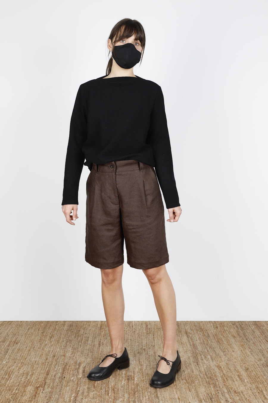 Cass shorts linen full step fog
