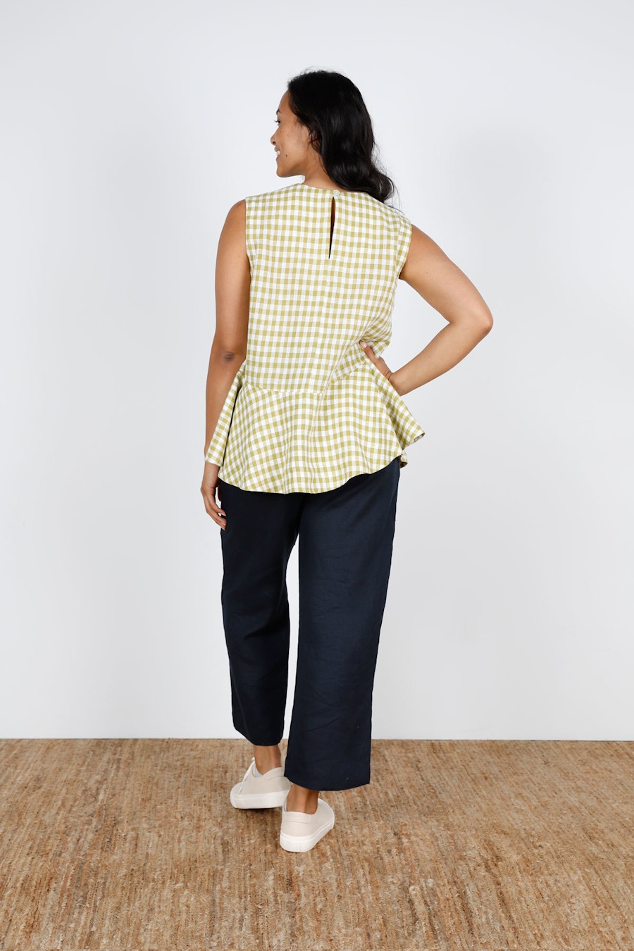 Ivy top gingham back