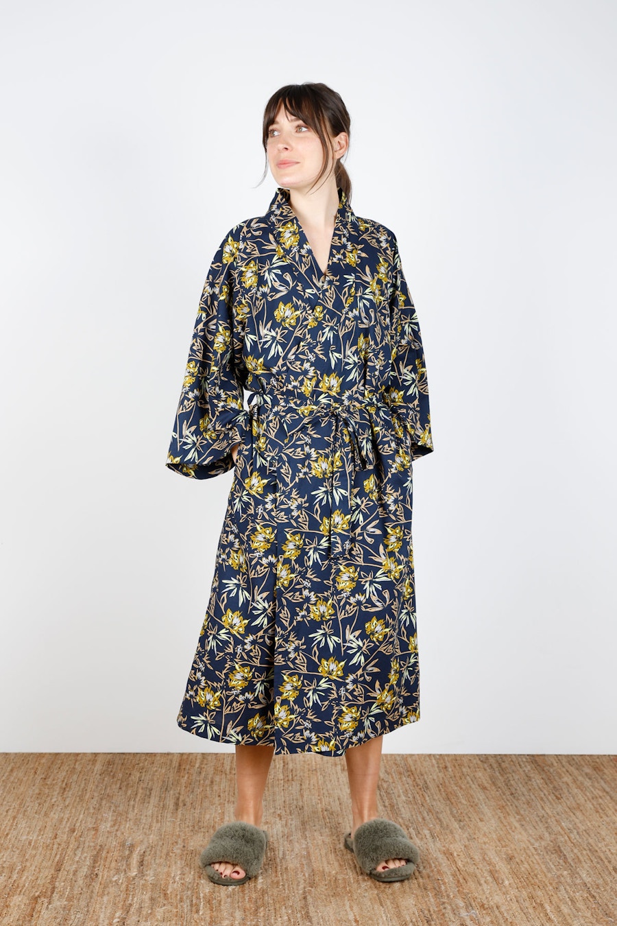 Front Long Lucie Robe Print Make by TFS