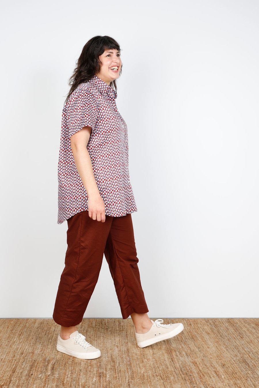 Side Step Bloom Shirt in Prints Cass Pant Make by TFS
