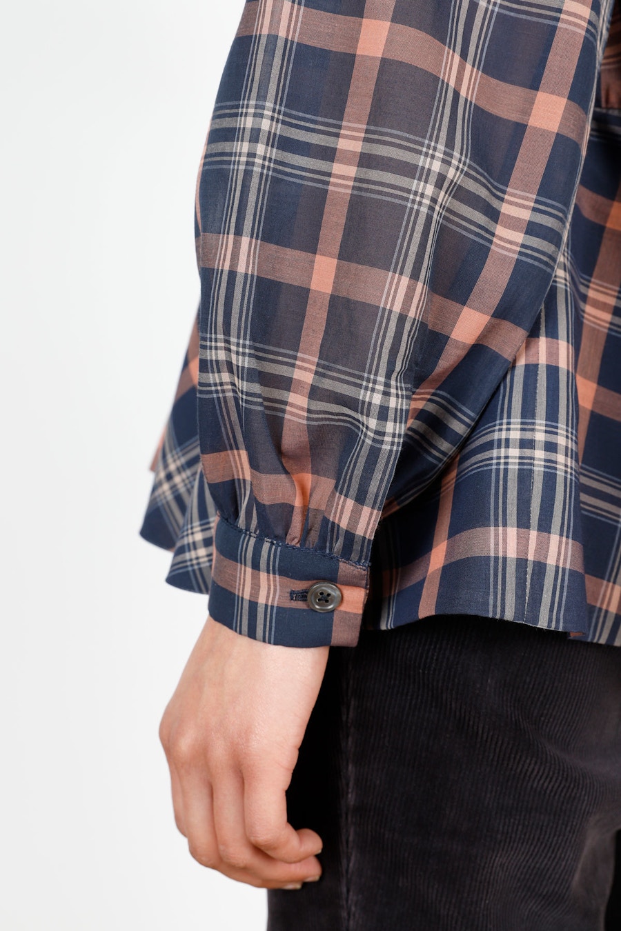 Sleeve Ivy Top Make by TFS Check Cotton