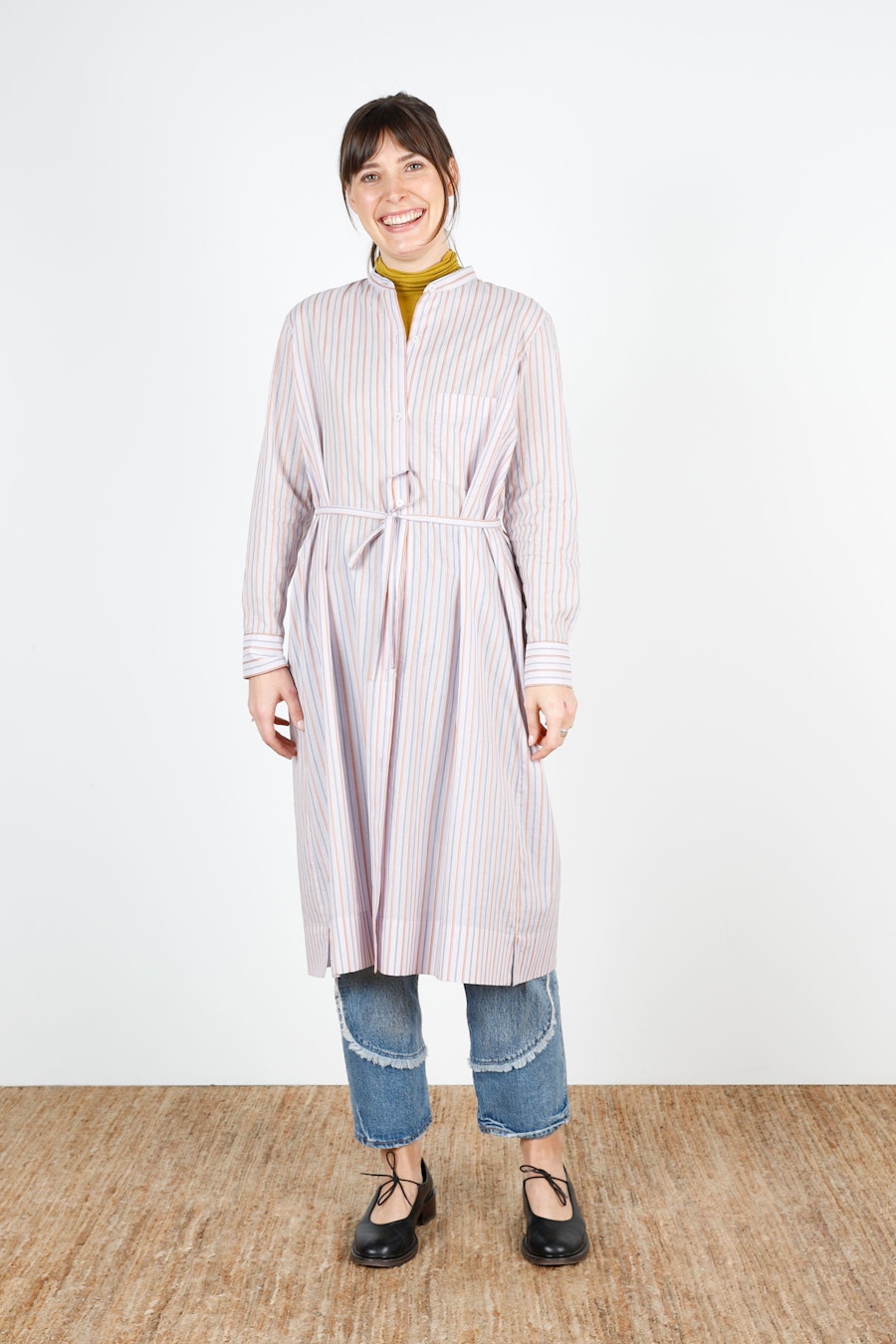 Tie Full Front Bloom Dress Make by TFS Check Cotton