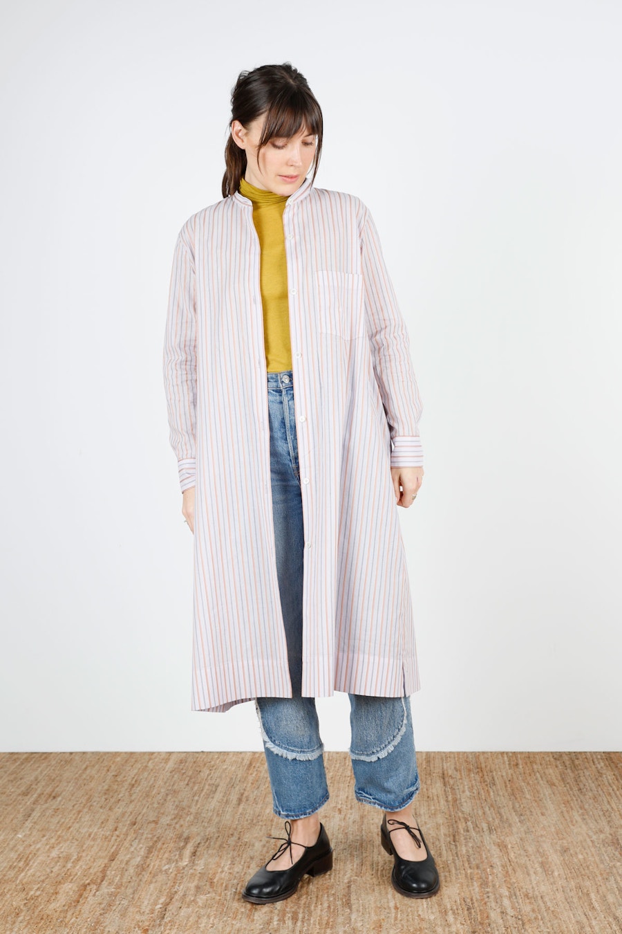 Unbuttoned Front Bloom Dress Make by TFS Check Cotton