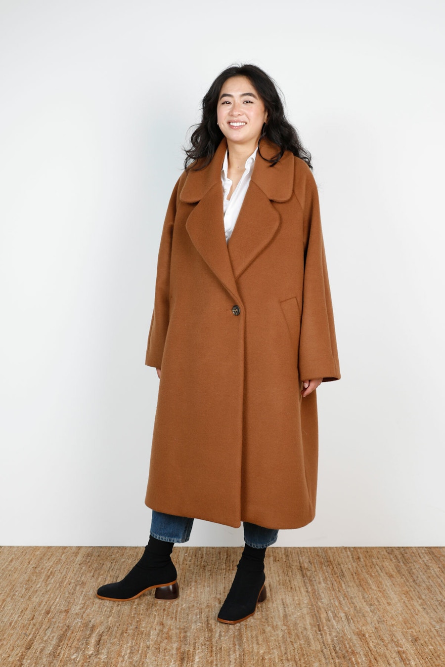 Front Make by TFS Poppy Coat Cinnamon Stick