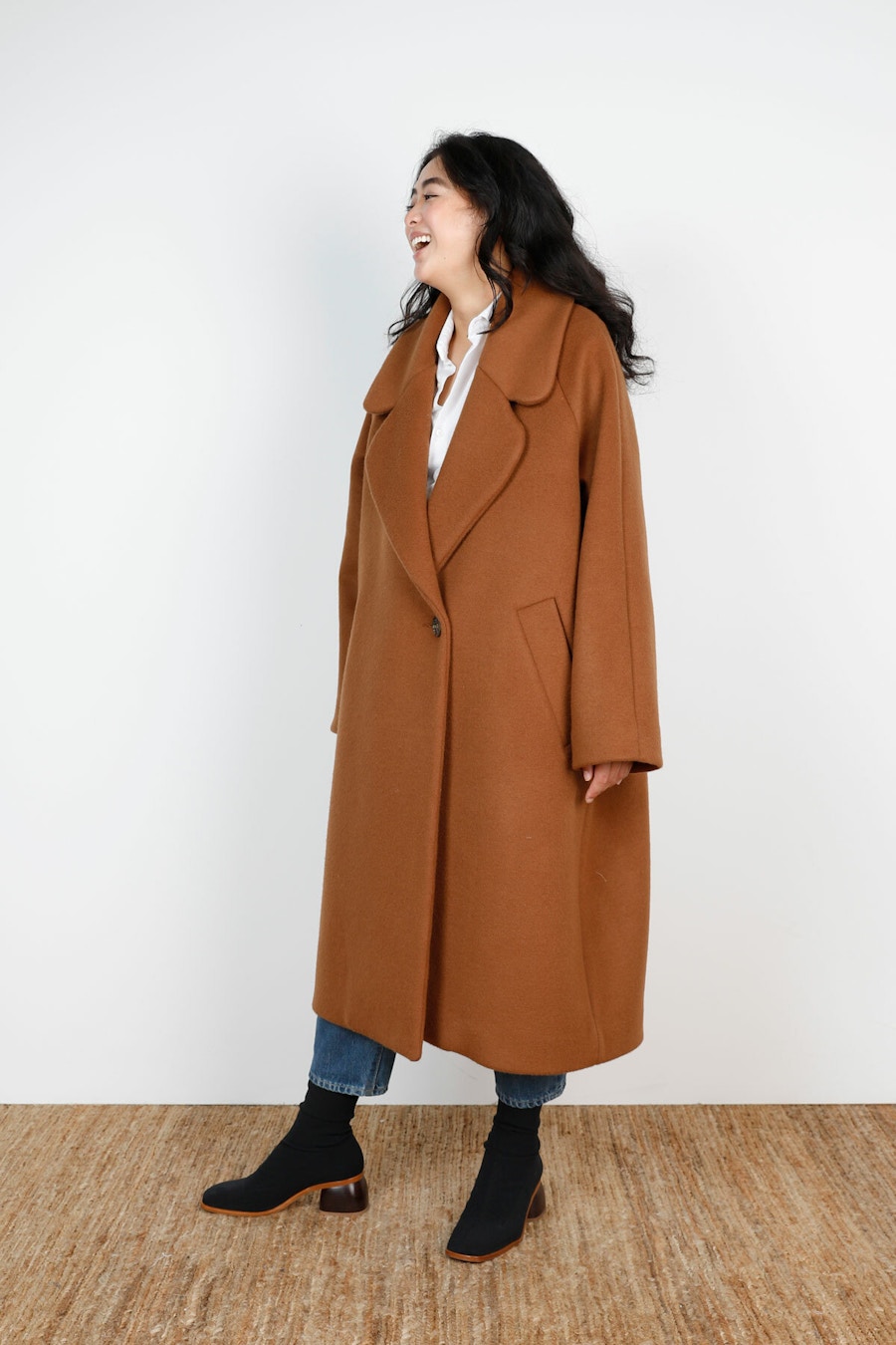 Side Laugh Make by TFS Poppy Coat Cinnamon Stick