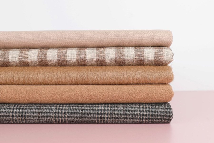 Edit Fabric Fawn Wool Make by TFS Short Poppy Coat