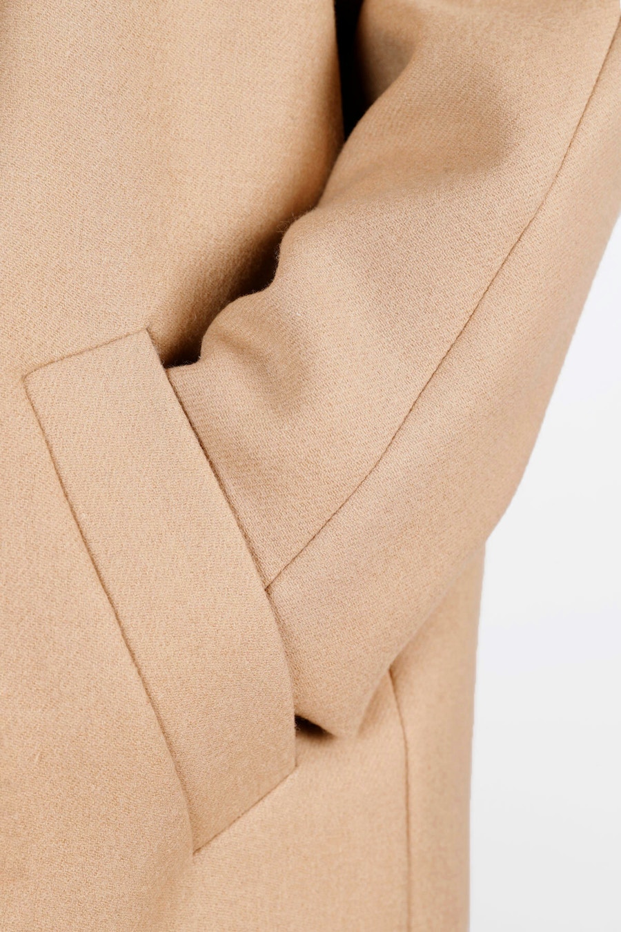 Edit Pocket Fawn Wool Make by TFS Short Poppy Coat
