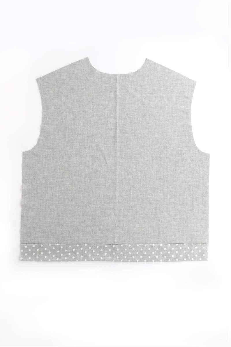 7 pressing hem front body
