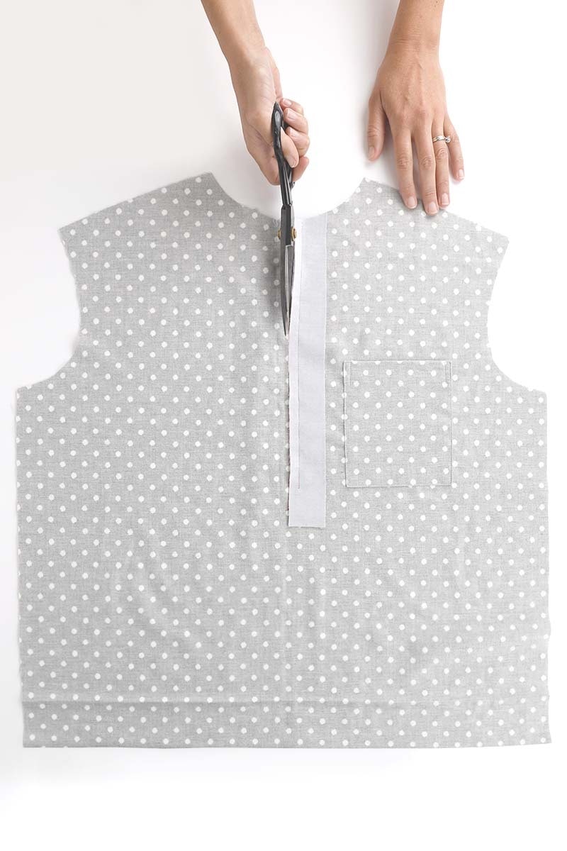 22 cutting the placket