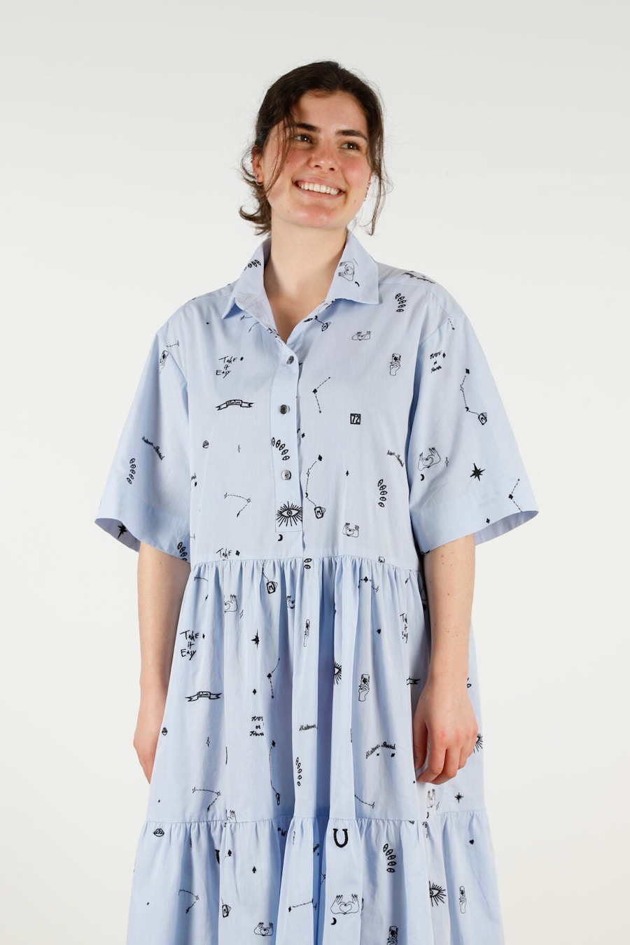 Front Crop Sparrow Dress Hack Make by TFS