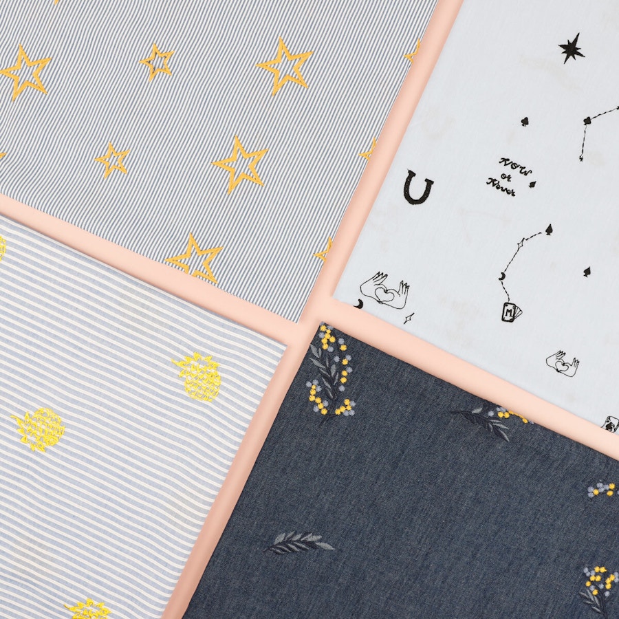 SQ Embroidered Cottons