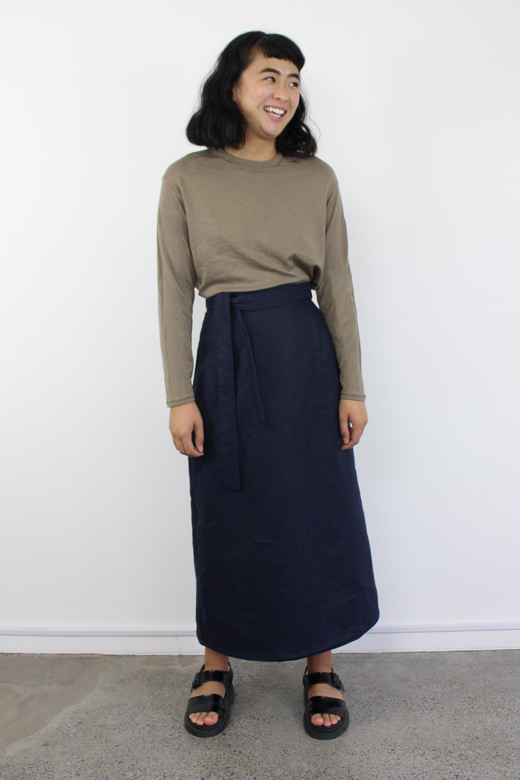 in the folds wrap skirt