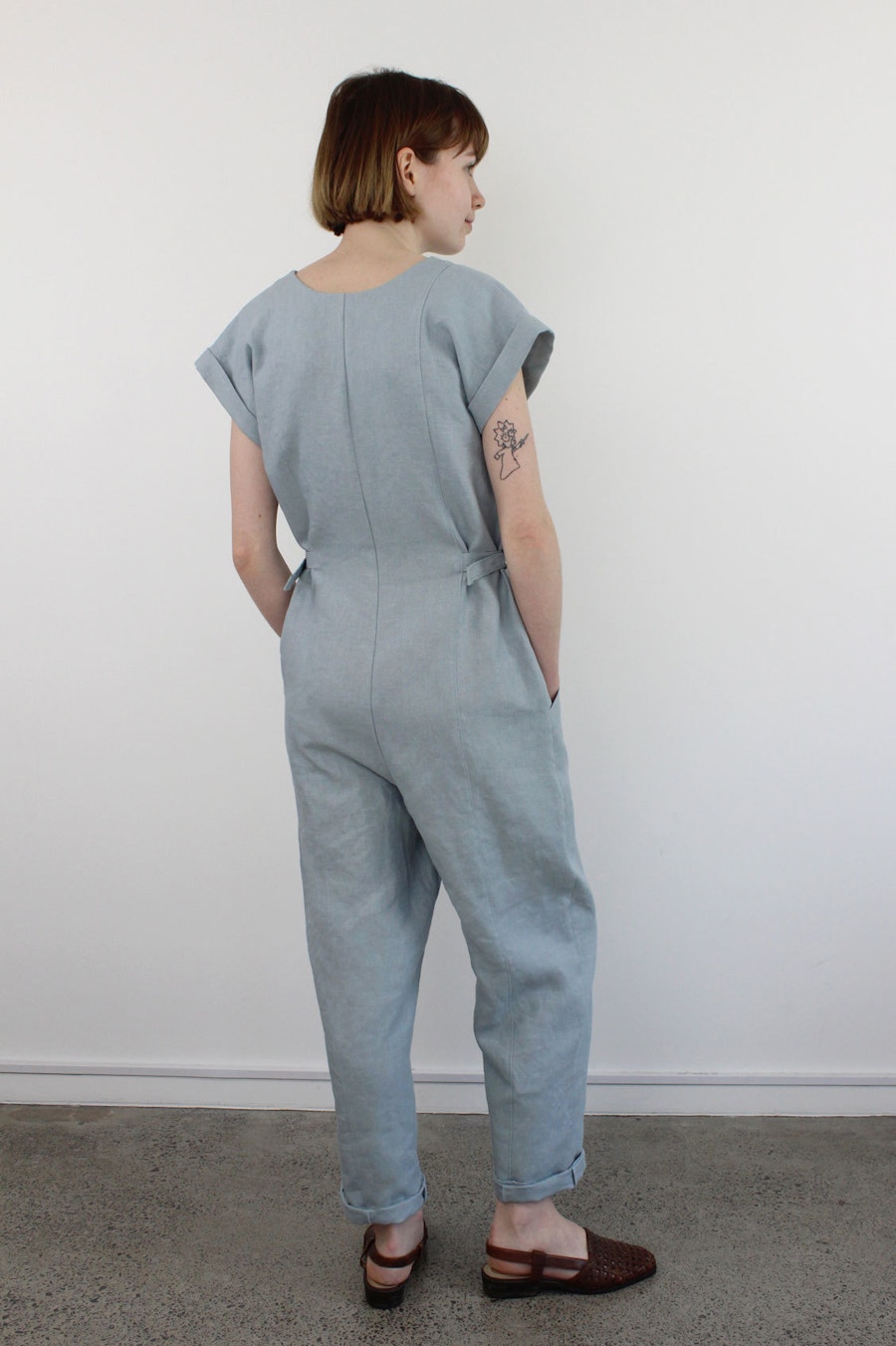 Yari Jumpsuit Back View Fabric By The Fabric Store