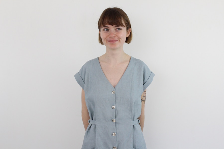 Yari Jumpsuit Crop Fabric By The Fabric Store