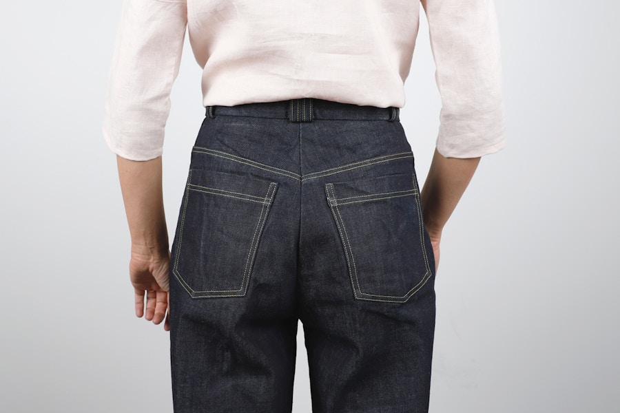 Back boyish trouser the fabric store