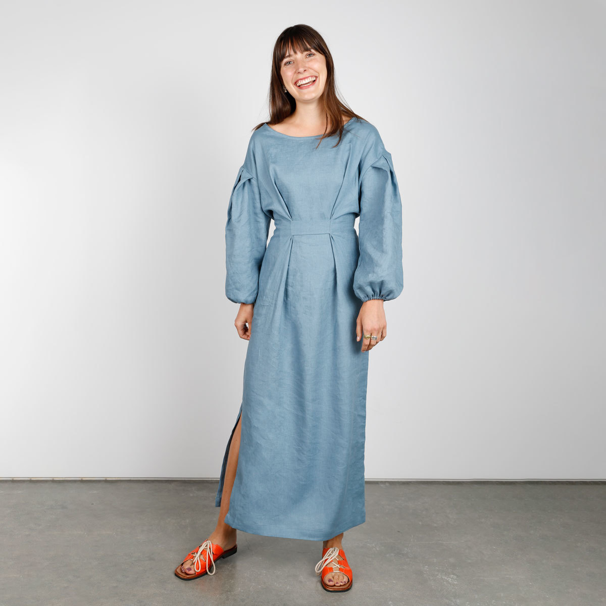 Reversible Dress-weight Linen - BlueX2 – Gorgeous Fabrics