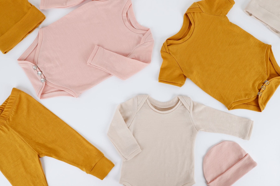 New baby essentials vanilla marigold petal zq merino by the fabric store