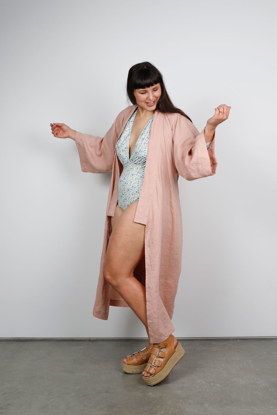 Friday pattern company TFS lucie robe seabright swimwear liberty arms fabric by the fabric store
