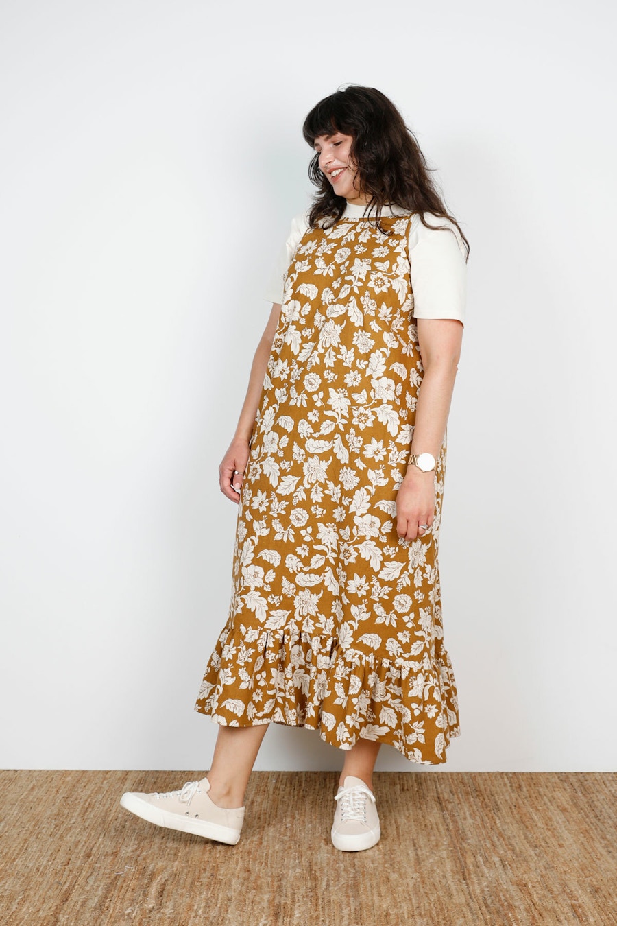 Side by The Fabric Store Blog Hallon Dress Paradise Patterns