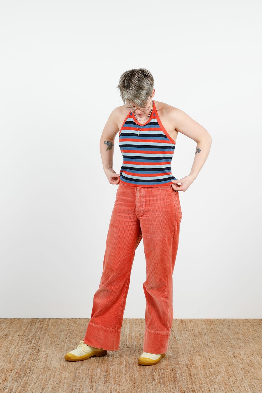 Bianca Merino Halter Front Adjusting Shirting
