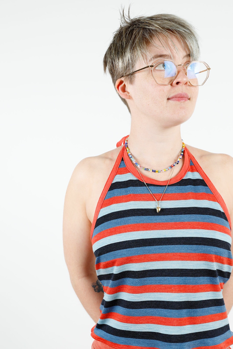 Bianca Merino Halter Front Crop