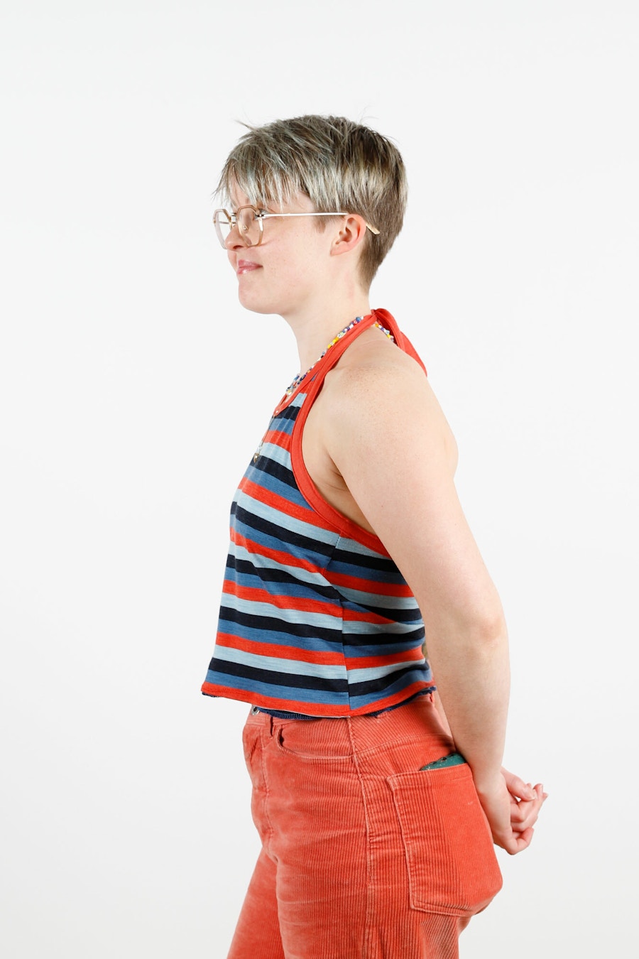 Bianca Merino Halter Side Portrait
