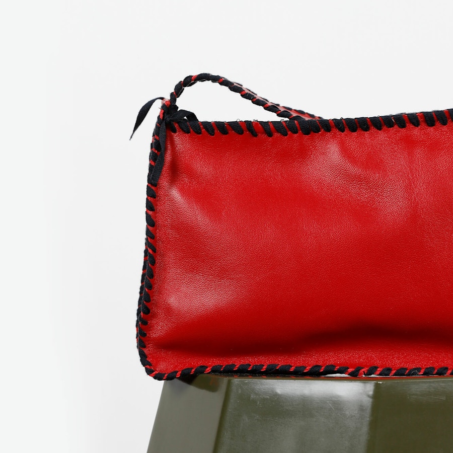 SQ Red Handbag On Stool