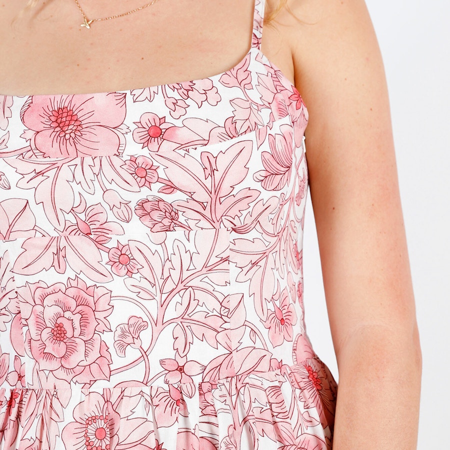 SQ Beth Fit Flare Dress Detail Front