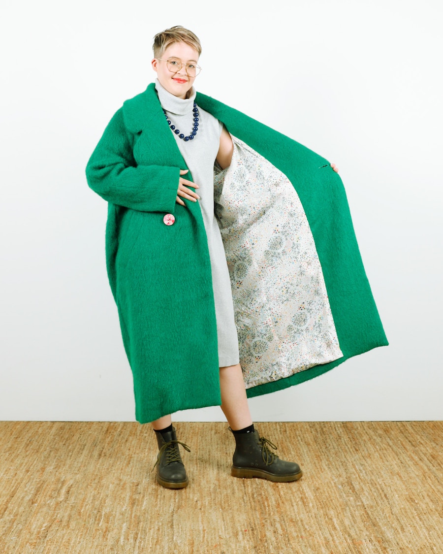 IG Portrait Bianca Poppy Coat Right Side Open