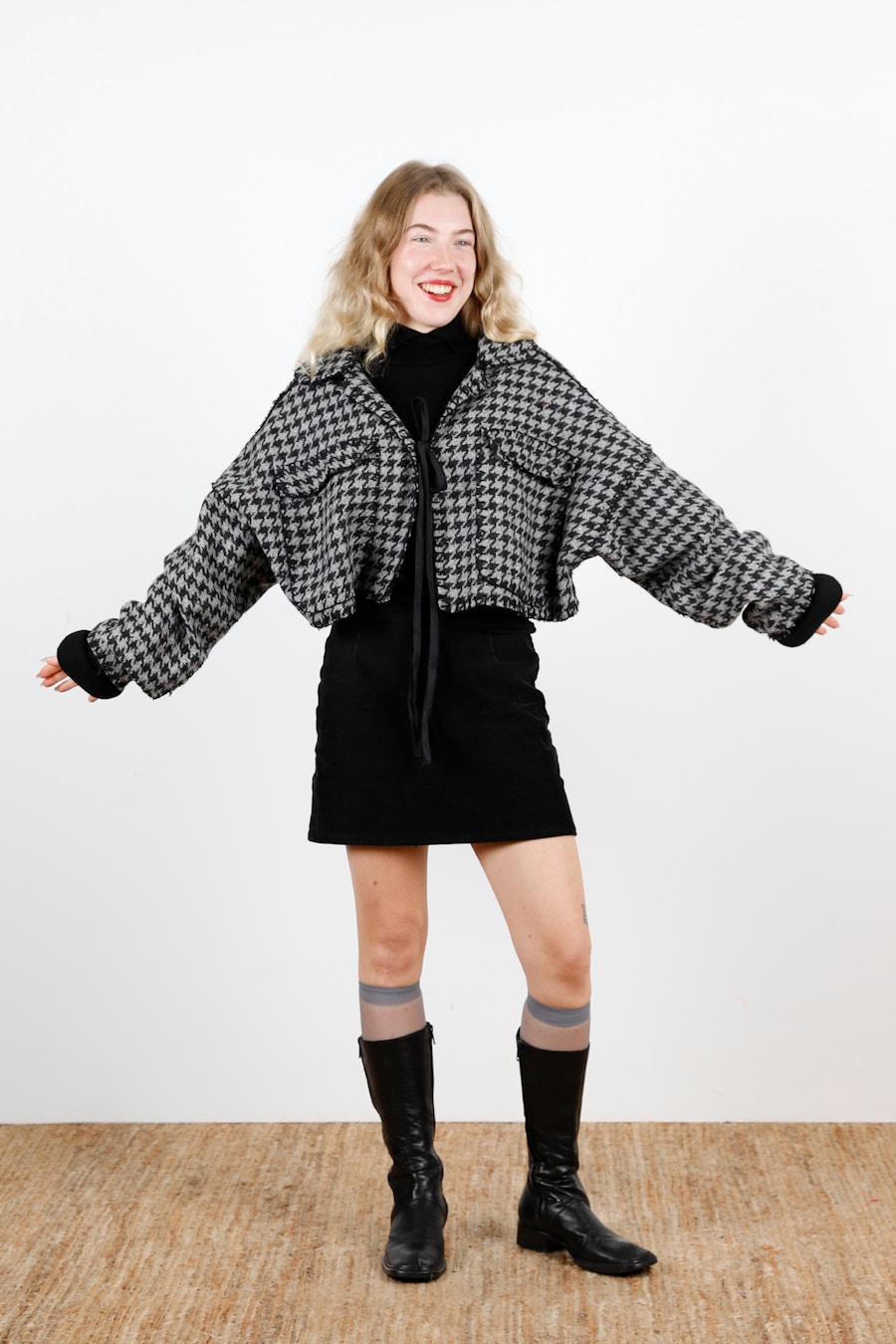 Ella Wool Jacket Front Arms Out