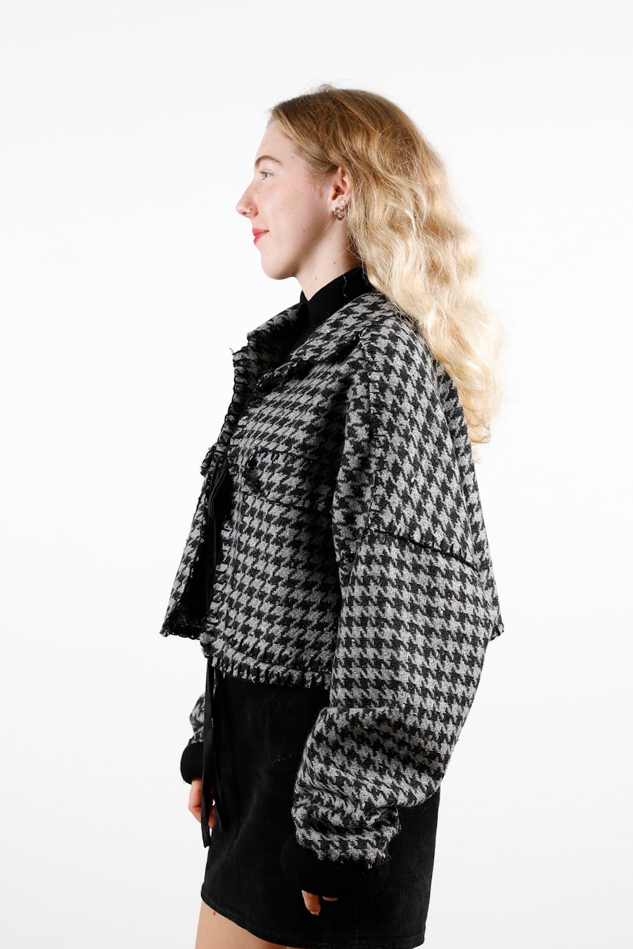 Ella Wool Jacket Portrait Side