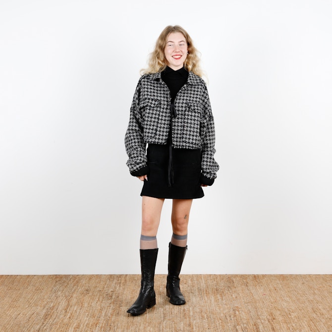 SQ Ella Wool Jacket Front Smiling