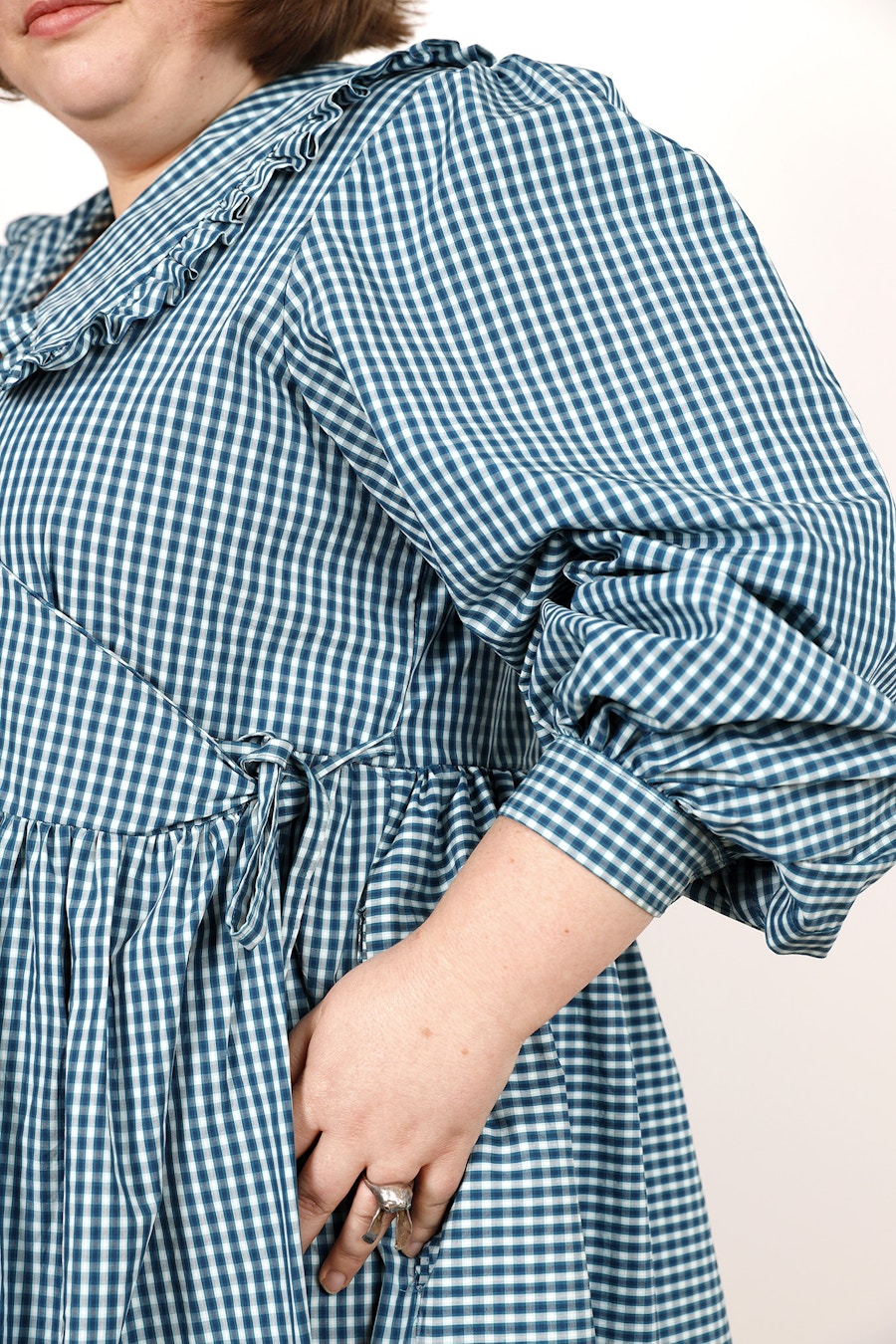 Charlotte Gather Wrap Closeup