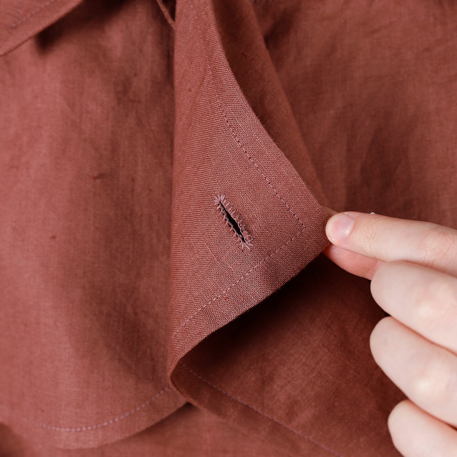 SQ Steph Cortland Trench Button Detail