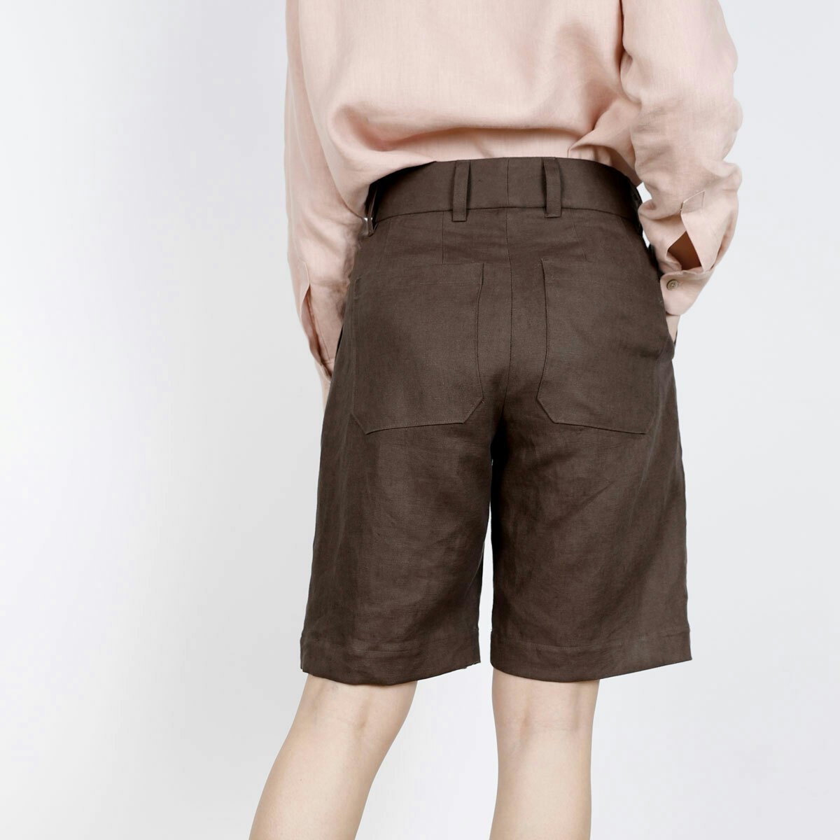 Cass shorts linen back stepsq