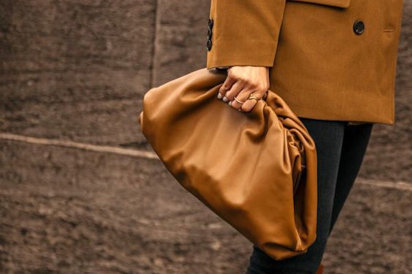 Leather inspo brown bag
